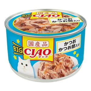CIAO CIAO 貓罐頭 BIG 鰹魚+鰹魚乾味 160g 160g  正面圖