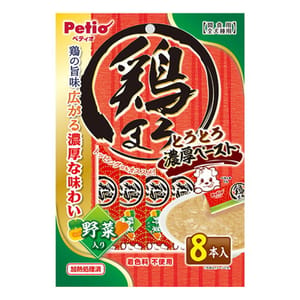 Petio Petio 狗零食 高纖野菜濃郁雞肉醬 8支裝 正面圖