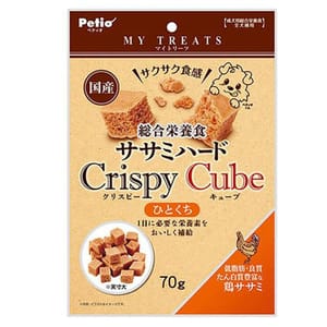 Petio Petio 狗零食 綜合營養 日本產雞柳肉鬆脆粒粒 70g 70g 正面圖