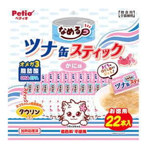 Petio Petio 吞拿魚&蟹肉貓濕糧條 22支裝 正面圖