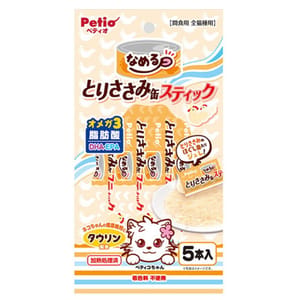 Petio Petio 雞柳條貓濕糧條  5支裝   正面圖