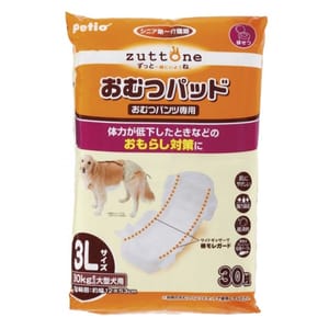 Petio Petio zuttone 高齡犬護理專用黏貼式尿片 3L 3L 正面圖