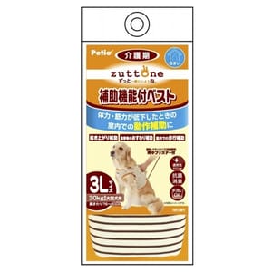Petio Petio zuttone 高齡犬護理專用 輔助背心 K 3L 3L 正面圖