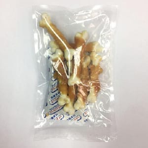 雞肉繞磨牙棒牛奶骨 雞肉繞磨牙棒牛奶骨 狗零食 訓犬零食 100g 100g 犬用 正面圖
