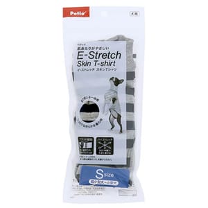 E-Stretch E-Stretch 狗狗彈性透氣 間條衫 可長時間穿著 深藍色 S   正面圖