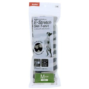 E-Stretch E-Stretch 狗狗彈性透氣 間條衫 可長時間穿著 深藍色 M   正面圖