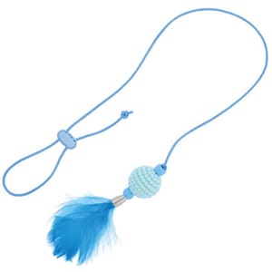CATTOY CATTOY 多玩法手持逗貓棒 藍色羽毛 正面圖