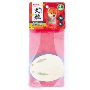 Petio Petio 犬雅和菓子系列 柔軟乳膠狗玩具 兔仔饅頭   正面圖