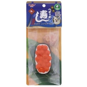 Petio Petio 壽司系列 柔軟乳膠發聲狗玩具 三文魚子壽司   正面圖