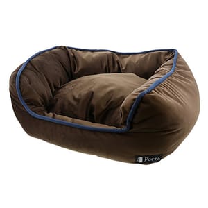 Petio Petio Porta 犬用絲絨可手洗保暖睡床 遠赤棉使用 L 啡色  犬用 正面圖