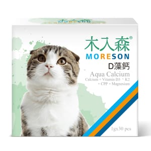 木入森MORESON 木入森MORESON 貓咪保健品 D藻鈣 1g x 30包 1g  正面圖