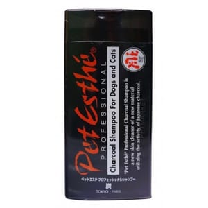 Pet Pet Esthe貝特愛思 洗毛液 專業用系列 原產炭及竹炭 貓犬配方 400ml 400ml 正面圖