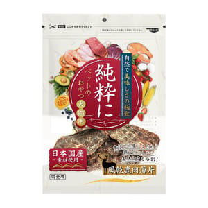 純粹 純粹 日本寵物小食 風乾鹿肉薄片 25g 25g 貓犬用 正面圖