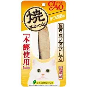 CIAO CIAO 貓零食 日本正宗燒鰹魚條 鰹魚乾味 25g 25g  正面圖