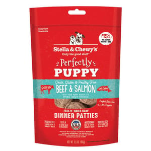 Stella & Chewy's Stella & Chewy's 狗糧 凍乾生肉主糧 幼犬系列 牛肉及三文魚配方 14oz 14oz  正面圖