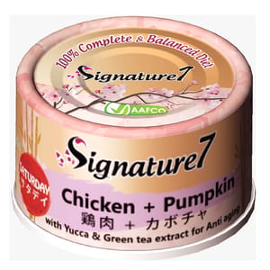 Signature7 Signature7 貓罐頭 無穀主食罐 雞肉+南瓜 70g 70g  正面圖