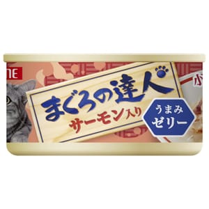 日本Petline 日本Petline 貓罐頭 吞拿魚達人系列 三文魚 80g 80g 正面圖