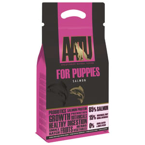 AATU AATU 狗糧 無穀物單一蛋白系列 三文魚 幼犬配方 1.5kg 5kg 正面圖