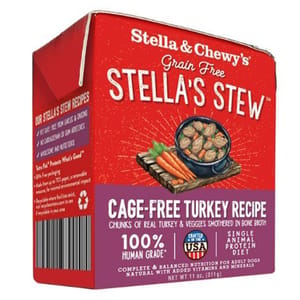 Stella & Chewy's Stella & Chewy's 狗濕糧 單一材料燉肉系列 放養火雞肉 11oz 11oz  正面圖