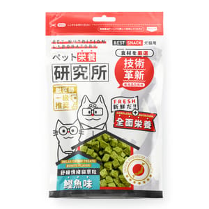 Pet Pet Lab 栄養研究所 舒緩情緒貓草小食粒 鰹魚味 40g 40g 貓用 正面圖