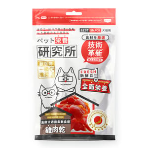 Pet Pet Lab 栄養研究所 高齡犬適用 柔軟食感雞肉乾 60g 60g 犬用 正面圖