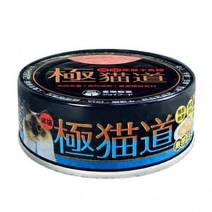 極貓道 極貓道 貓罐頭 成貓主食罐 鮪魚+鮭魚 80g 80g 正面圖