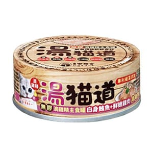 湯貓道 湯貓道 貓罐頭 主食罐 鮪魚+雞肉 82g 82g 正面圖