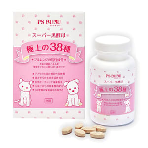 PS PS BUBU 超級黑酵母 提升免疫力 60錠  貓犬用 正面圖