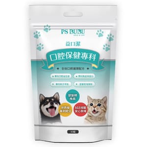 PS PS BUBU 益口潔 原味 30錠 貓犬用 正面圖