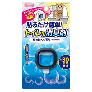 日本MARUKAN 日本MARUKAN 貓砂盆專用黏貼除臭劑 肥皂味 正面圖