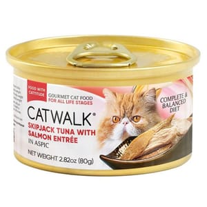 CATWALK CATWALK 貓主食罐 吞拿魚 + 三文魚 Tuna with Salmon Entrée 80g 80g 正面圖