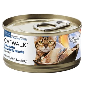CATWALK CATWALK 貓主食罐 吞拿魚 + 鯖魚 Tuna with Mackerel Entrée 80g 80g  正面圖