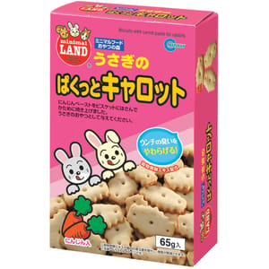 MARUKAN MARUKAN 日本兔仔小食 胡蘿蔔夾心餅乾 65g 65g 正面圖