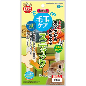 MARUKAN MARUKAN 日本兔仔小食 去毛球蔬菜纖維棒 60g 60g 正面圖