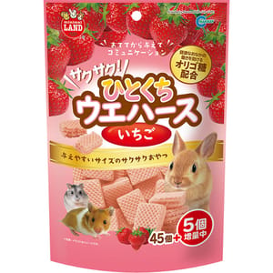 MARUKAN MARUKAN 日本兔仔小食 脆皮草莓威化餅 45個入 正面圖