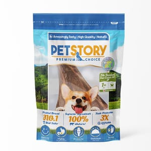 Pet Pet Story 狗零食 訓犬小食 狗狗潔齒磨牙骨 日本無添加鹿骨肩胛骨  1支   正面圖