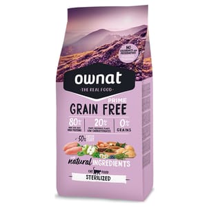 ownat ownat 全齡貓糧 放牧雞⾁與火雞 已絕育, 體重管理配⽅ 8kg 8kg  正面圖