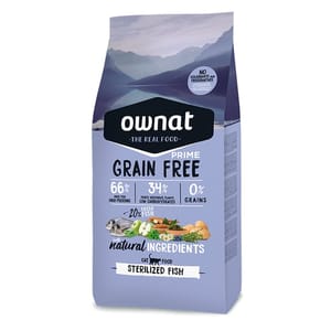 ownat ownat 全齡貓糧 混合⿂類與⾁類 已絕育, 體重管理配⽅ 3kg 3kg  正面圖