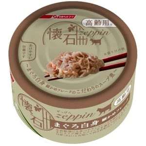 日清 日清 貓罐頭 懷石絕品 高齡貓 細切白肉吞拿魚 80g 80g  正面圖