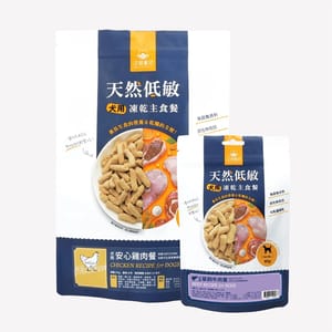 汪喵星球 汪喵星球 狗糧 DogCatStar 冷凍乾燥生食餐 安心雞 500g 500g 正面圖