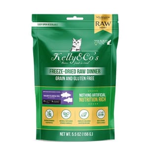 Kelly Kelly & Co's 貓糧 凍乾脫水吞拿魚+油甘魚 5.5oz 156g 5oz  正面圖