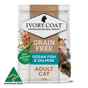 Ivory Ivory Coat 貓糧 深海魚和三文魚成貓配方 2kg 2kg  正面圖