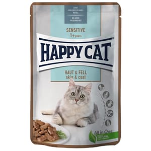 Happy Happy Cat 貓濕糧 皮膚及毛髮配方 85g 85g  正面圖