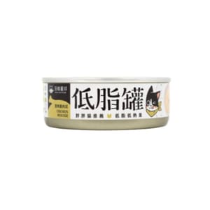 汪喵星球 汪喵星球 貓罐頭 DogCatStar 貓咪低脂無膠主食罐 清爽雞肉泥 80g 80g 正面圖