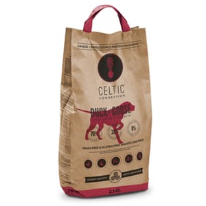 CELTIC CELTIC CONNECTION 無穀無麩防敏狗糧 鴨肉+鵝肉配方 2.5kg 5kg 正面圖