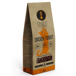 CELTIC CELTIC CONNECTION 貓零食 天然雞肉+火雞肉配方 250g 250g  正面圖