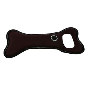 PUPPIA PUPPIA 骨形耐咬玩具正方形 100%尼龍 啡色 L 正面圖