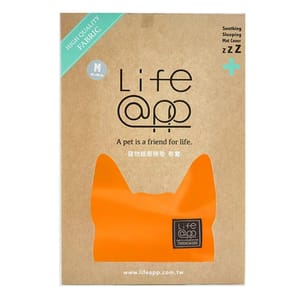LIFEAPP LIFEAPP 寵物床墊 睡墊布套 經典版 絨布套 不沾毛 橘藍 S   正面圖