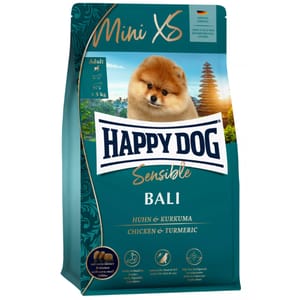 Happy Happy Dog Sensible 迷你犬峇里島雞肉薑黃配方  300g 5kg  正面圖