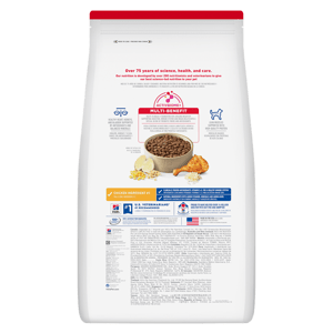 Hills Hills 狗糧 高齡犬7+ 標準粒 Original Bites 12kg 12kg  背面圖